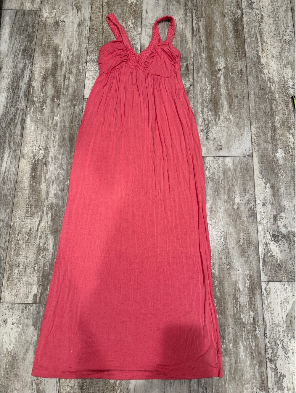 Design History M Coral Maxi Dress Braided Strap Boho
